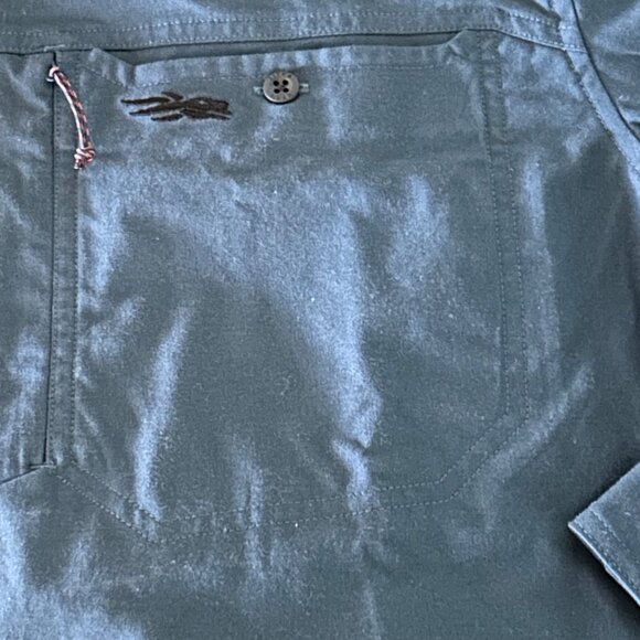 Sitka Gear Mens Button-Up Shirt XL Blue Employee Worldwide Power Products Logo - Picture 2 of 9